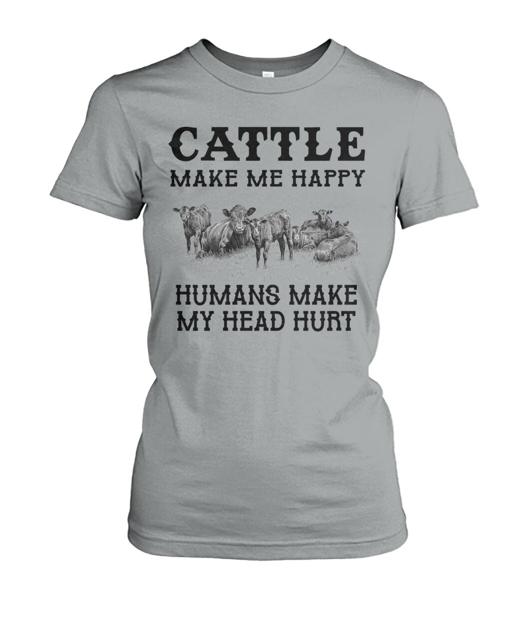 Cattle make me happy - unisex  t-shirt , Hoodies - myfunfarm