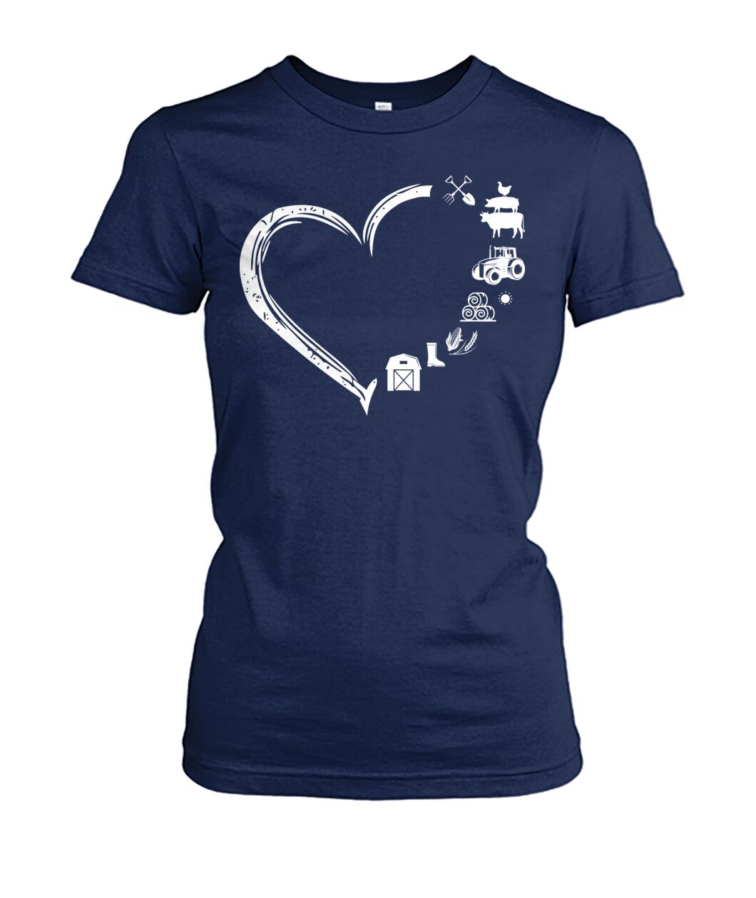 Heart  Farm Life - unisex  t-shirt , Hoodies - myfunfarm