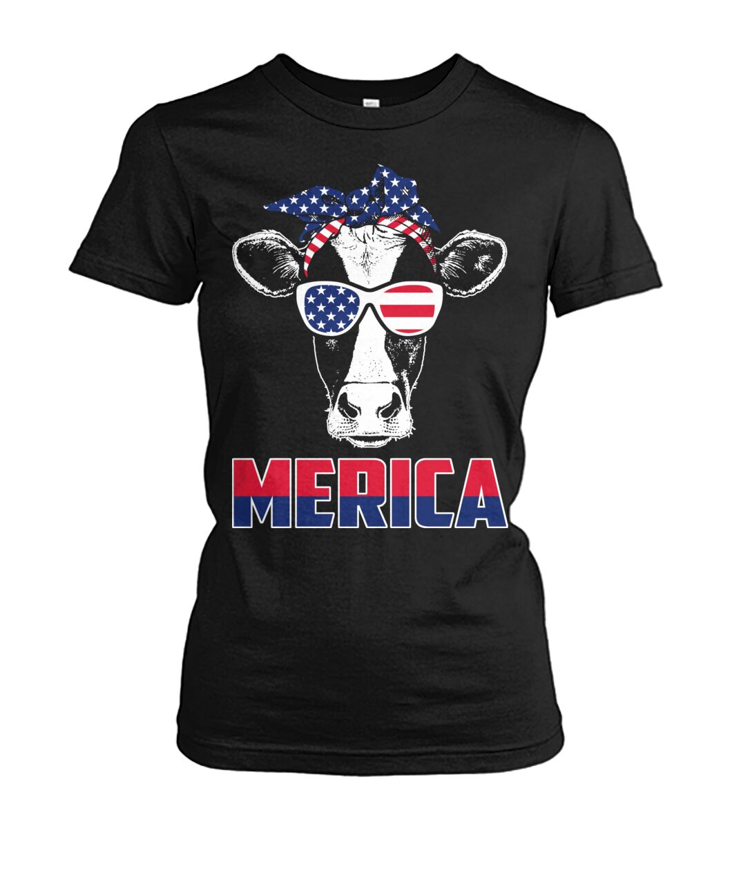 Merica cow lovers - funny design unisex  t-shirt , Hoodies - myfunfarm