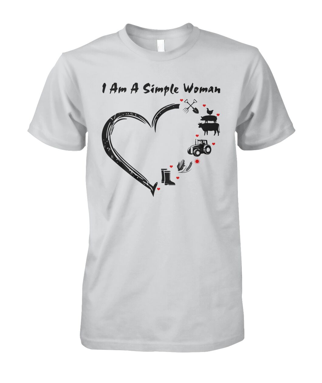 I  am a simple woman unisex  t-shirt , Hoodies - myfunfarm