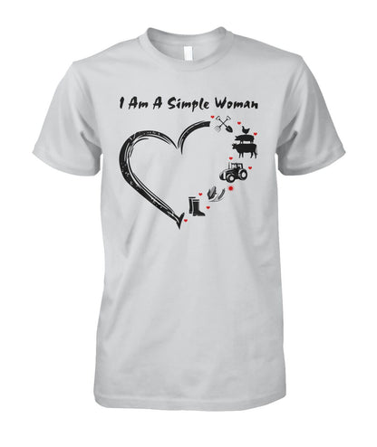 I  am a simple woman unisex  t-shirt , Hoodies - myfunfarm