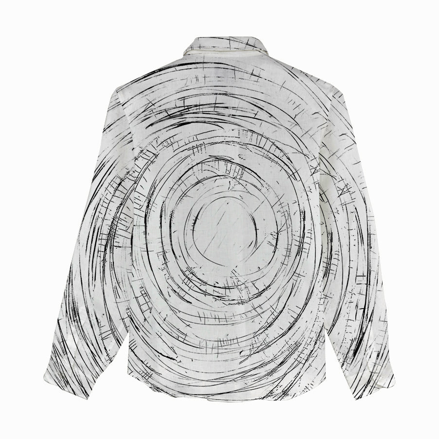 Black cat pattern- Women Linen Shirt & Shorts
