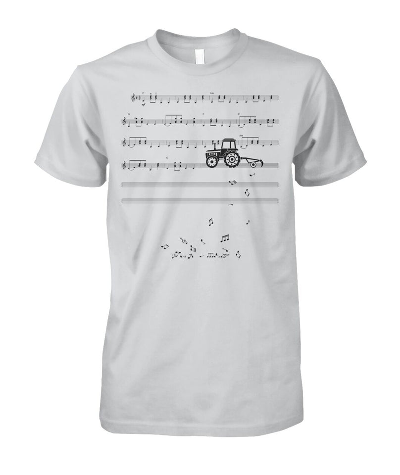 Sheet music tractor - t-shirt, Hoodies
