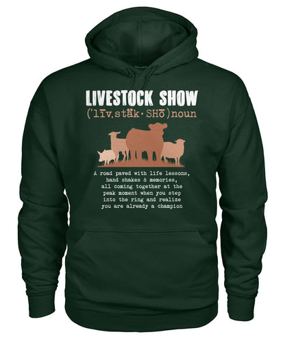 Livestock show - Men's and Women's t-shirt , Vneck, Hoodies - myfunfarm - clothing acceessories shoes for cow lovers, pig, horse, cat, sheep, dog, chicken, goat farmer