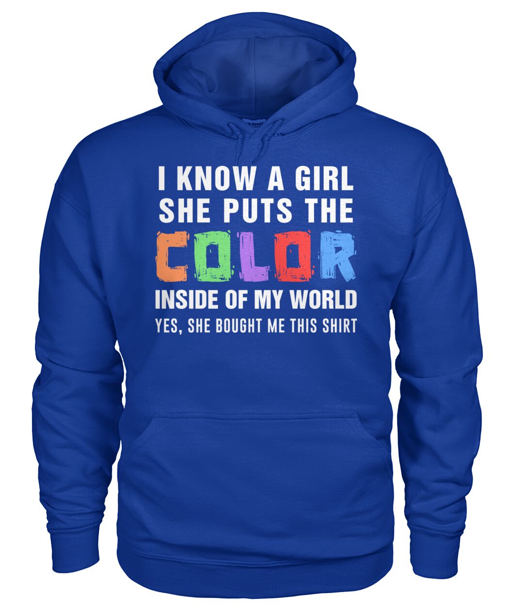 i know a girl, she puts  the color inside  of my world