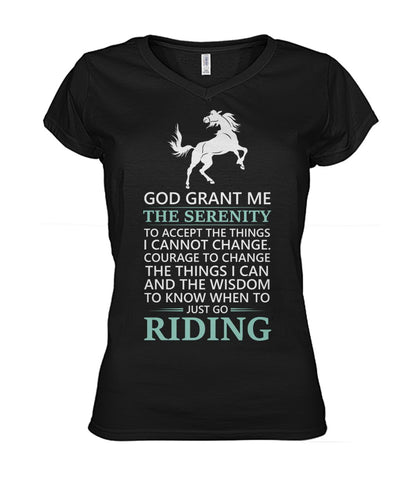 Just go ridding  - Men's and Women's t-shirt , Vneck, Hoodies - myfunfarm - clothing acceessories shoes for cow lovers, pig, horse, cat, sheep, dog, chicken, goat farmer