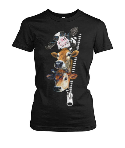 Funny cow  - Men's and Women's t-shirt , Vneck, Hoodies - myfunfarm - clothing acceessories shoes for cow lovers, pig, horse, cat, sheep, dog, chicken, goat farmer