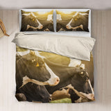Cow cute print Bedding set sk00008 - myfunfarm - clothing acceessories shoes for cow lovers, pig, horse, cat, sheep, dog, chicken, goat farmer