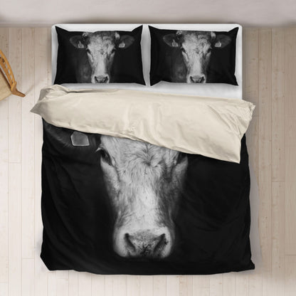 Cow cow  black and white style  print Bedding set - myfunfarm - clothing acceessories shoes for cow lovers, pig, horse, cat, sheep, dog, chicken, goat farmer