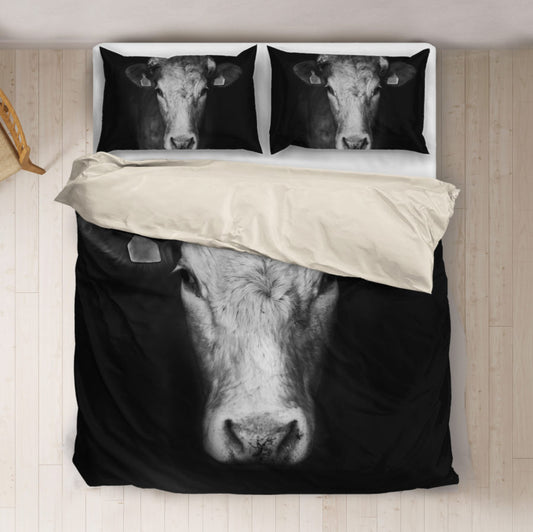 Cow cow  black and white style  print Bedding set - myfunfarm - clothing acceessories shoes for cow lovers, pig, horse, cat, sheep, dog, chicken, goat farmer