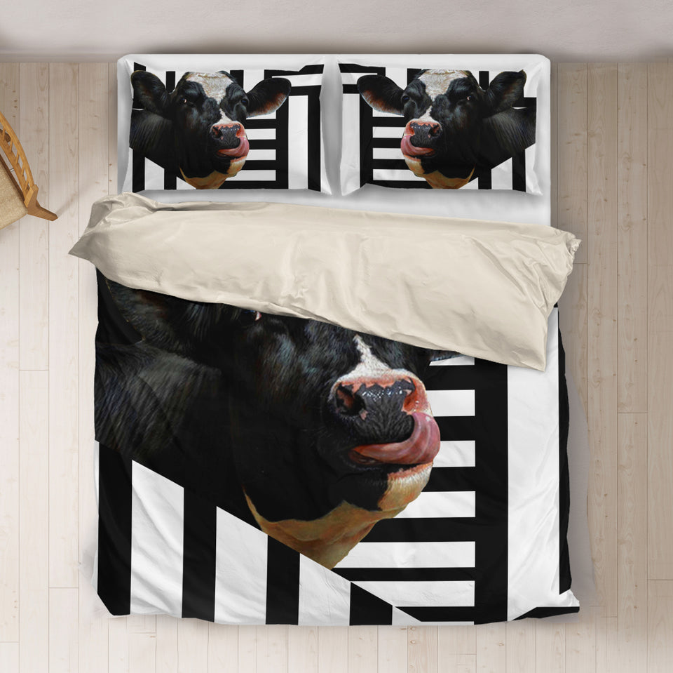 Funny design cow  cute  print Bedding set - myfunfarm - clothing acceessories shoes for cow lovers, pig, horse, cat, sheep, dog, chicken, goat farmer