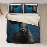Angus black galaxy  print Bedding set sk00010 - myfunfarm - clothing acceessories shoes for cow lovers, pig, horse, cat, sheep, dog, chicken, goat farmer