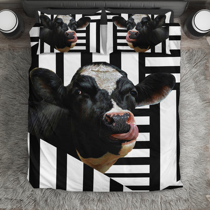 Funny design cow  cute  print Bedding set - myfunfarm - clothing acceessories shoes for cow lovers, pig, horse, cat, sheep, dog, chicken, goat farmer