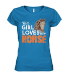 This girl loves her horse- Men's and Women's t-shirt , Vneck, Hoodies - myfunfarm - clothing acceessories shoes for cow lovers, pig, horse, cat, sheep, dog, chicken, goat farmer