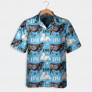 Cattle pattern - Personalized Custom Name Unisex Hawaiian Shirt, Shorts for adult and youth