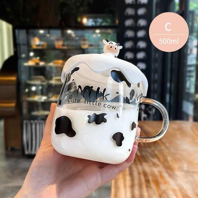 Cute Cow Milk Mug pattern 500ml - myfunfarm