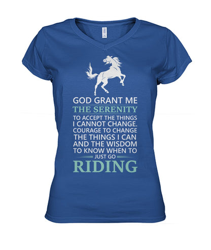 Just go ridding  - Men's and Women's t-shirt , Vneck, Hoodies - myfunfarm - clothing acceessories shoes for cow lovers, pig, horse, cat, sheep, dog, chicken, goat farmer
