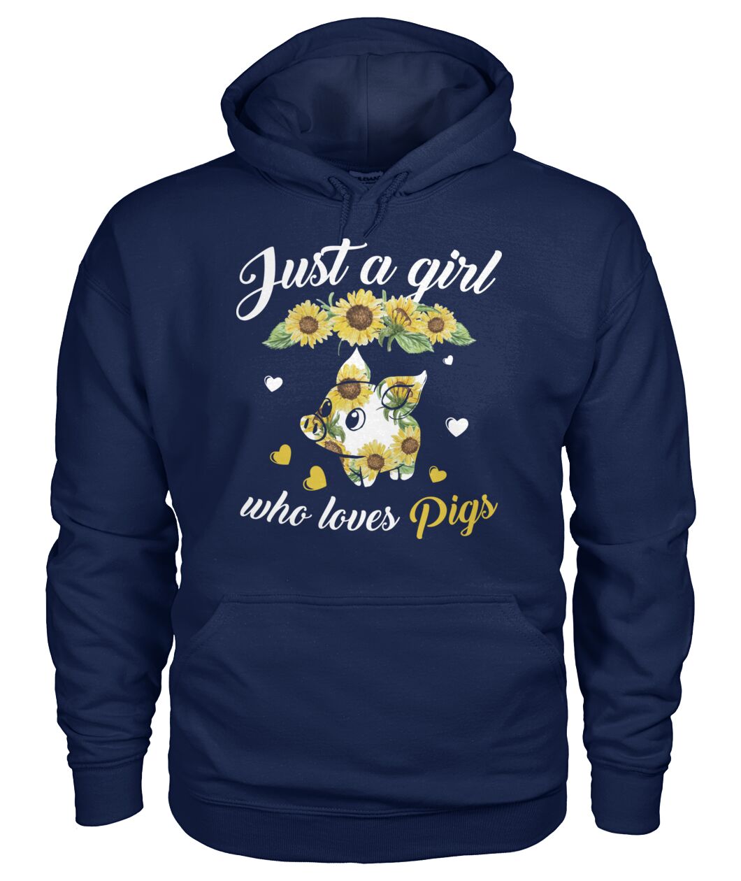 just a girl who loves pigs - Men's and Women's t-shirt , Vneck, Hoodies - myfunfarm - clothing acceessories shoes for cow lovers, pig, horse, cat, sheep, dog, chicken, goat farmer
