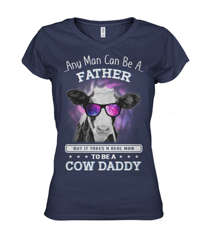 COW DADDY - Men's and Women's t-shirt , Vneck, Hoodies - myfunfarm - clothing acceessories shoes for cow lovers, pig, horse, cat, sheep, dog, chicken, goat farmer