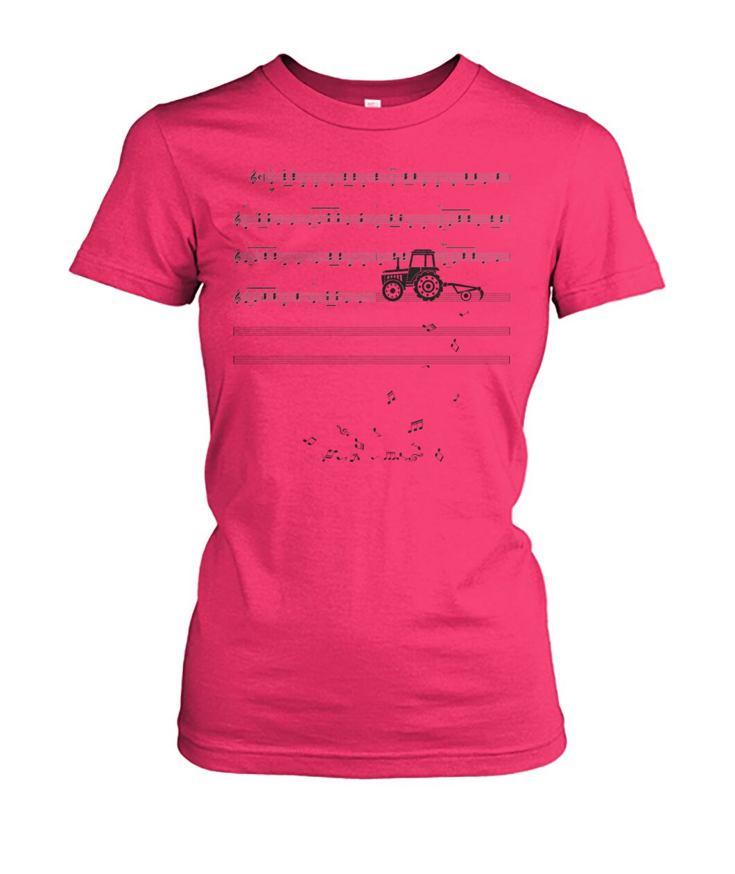 Sheet music tractor - t-shirt, Hoodies
