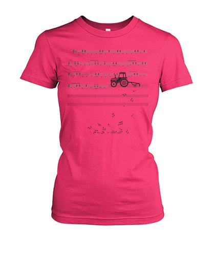 Sheet music tractor - t-shirt, Hoodies