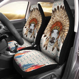 Indian Cow -Car Seat Covers (Set of 2) Airbag Compatible or Not - myfunfarm - clothing acceessories shoes for cow lovers, pig, horse, cat, sheep, dog, chicken, goat farmer