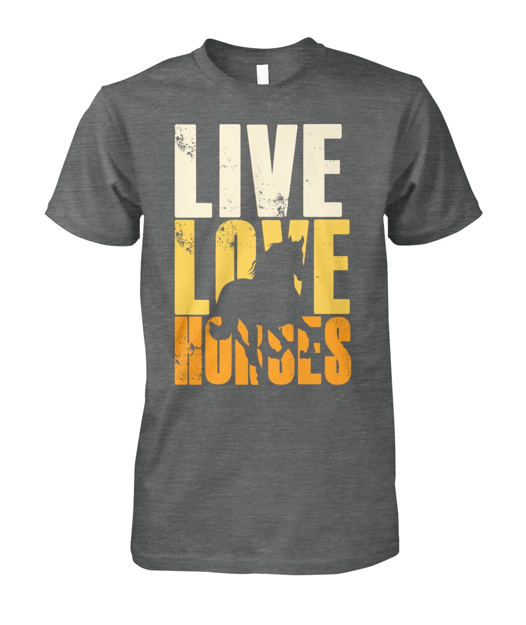 Live love horse - Men's and Women's t-shirt , Vneck, Hoodies - myfunfarm - clothing acceessories shoes for cow lovers, pig, horse, cat, sheep, dog, chicken, goat farmer