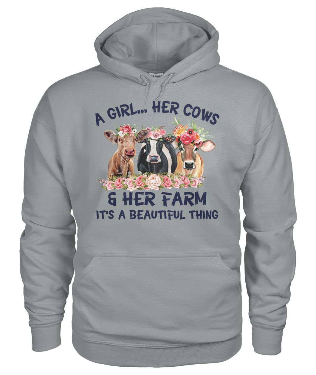 A girl ... Her cows and Her Farm - Unisex t-shirt , Hoodies