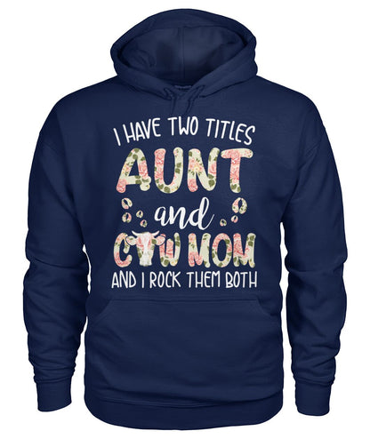 Aunt and cow mom - Men's and Women's t-shirt , Vneck, Hoodies - myfunfarm - clothing acceessories shoes for cow lovers, pig, horse, cat, sheep, dog, chicken, goat farmer