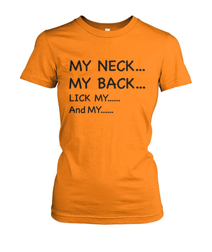 My Neck My back....Funny Mom Shirt - Gift for Wife - Mama Shirt - myfunfarm - clothing acceessories shoes for cow lovers, pig, horse, cat, sheep, dog, chicken, goat farmer