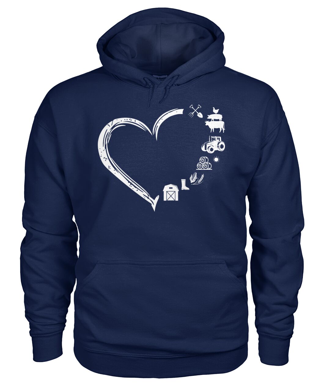 Heart  Farm Life - unisex  t-shirt , Hoodies - myfunfarm