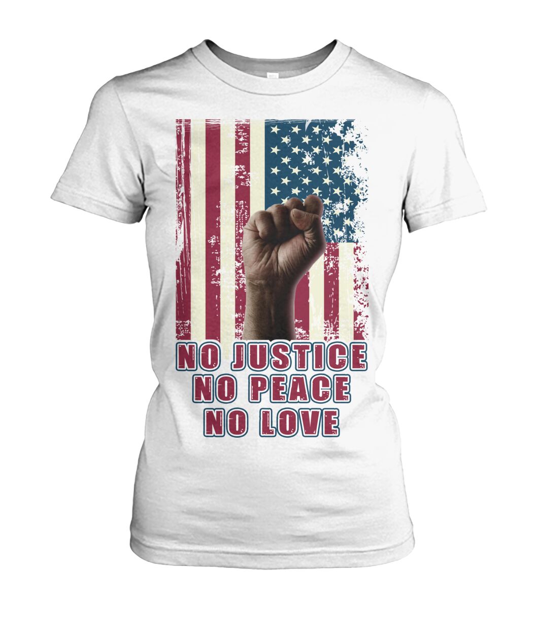 No justice no peace no love  - Men's and Women's t-shirt , Vneck, Hoodies - myfunfarm - clothing acceessories shoes for cow lovers, pig, horse, cat, sheep, dog, chicken, goat farmer