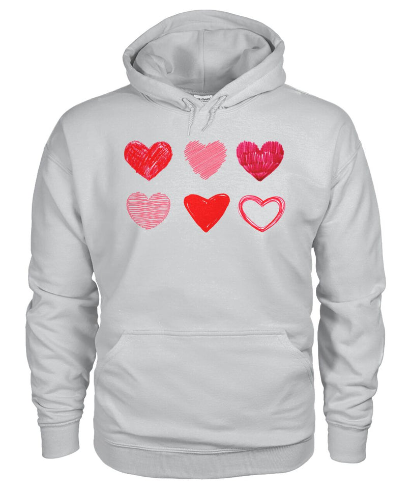 Heart  - unisex  t-shirt , Hoodies - Valentine