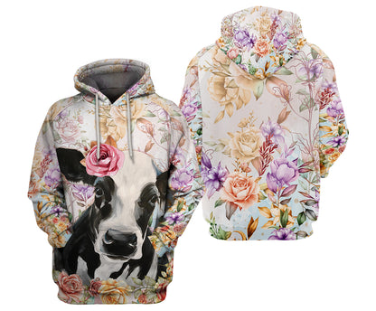 COW and FLOWER 02 3d Print - myfunfarm