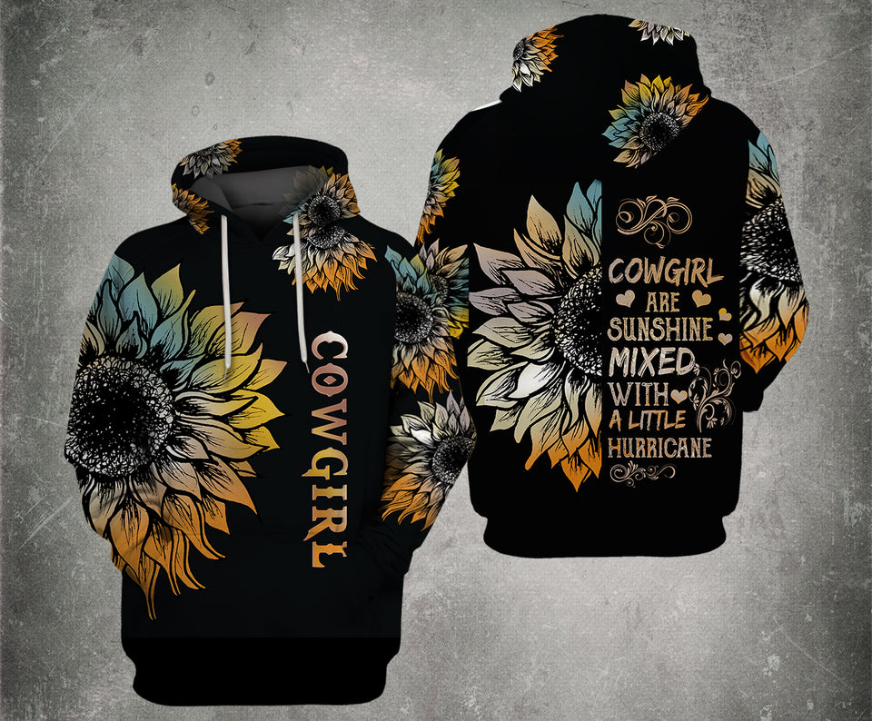 Cowgirl are sunshine- Unisex Hoodie3d