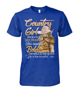country girl she slays she prays shes beautiful - unisex  t-shirt , Hoodies