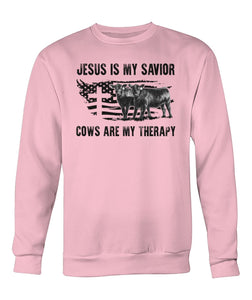 Jesus is my savior cows are my therapy