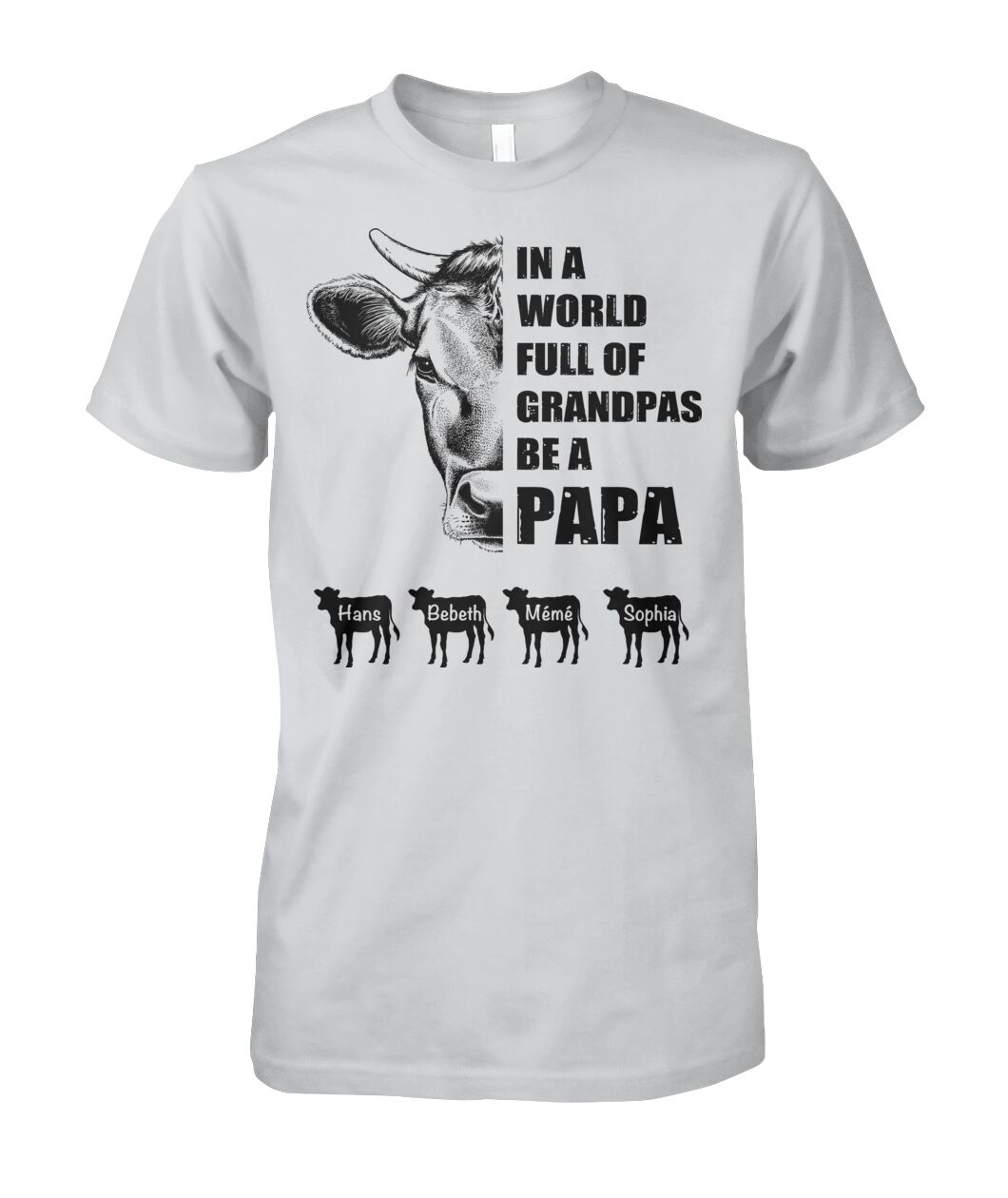 In a world full of Grandpas be a papa - funny design unisex  t-shirt , Hoodies