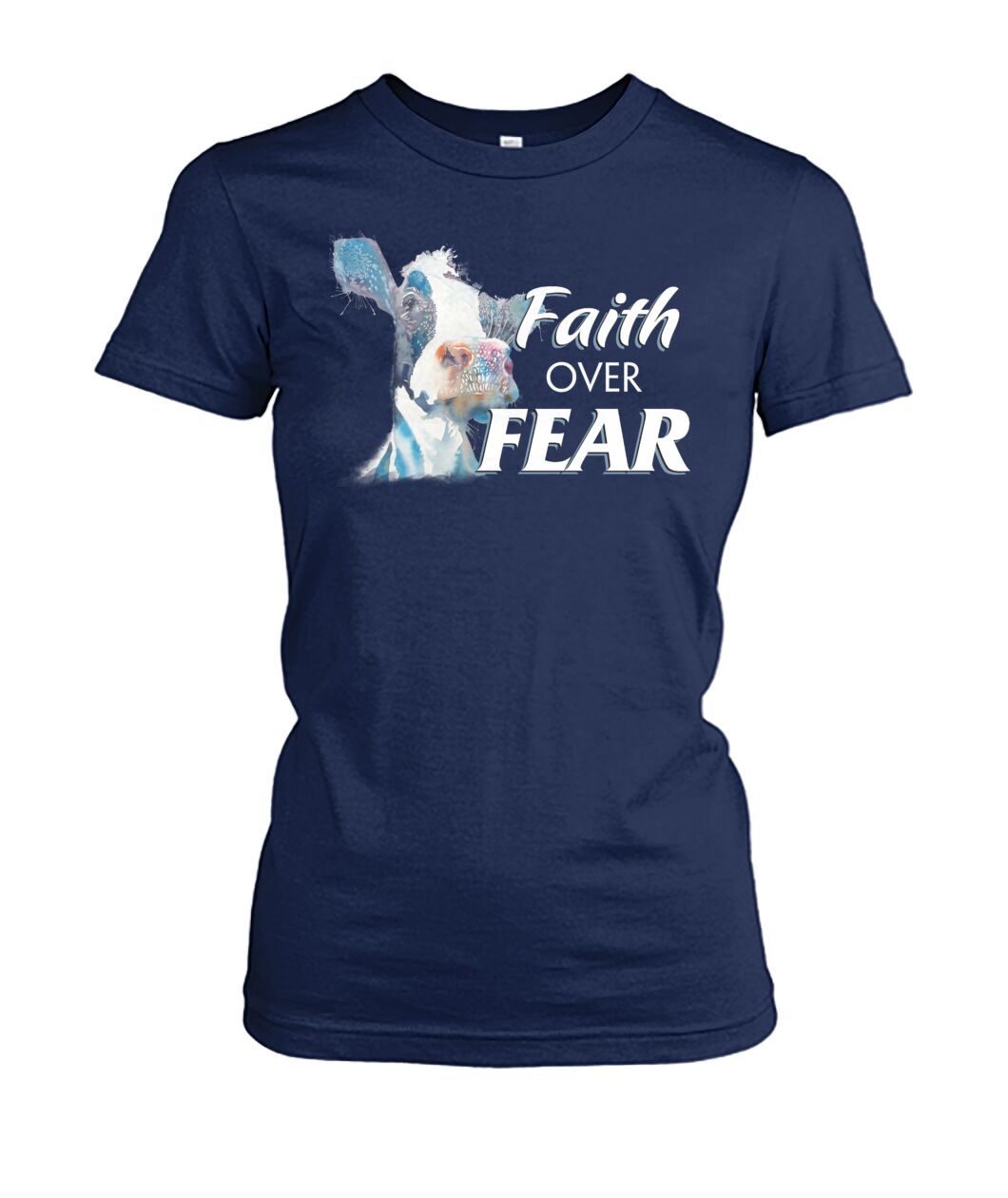 faith over fear - Men's and Women's t-shirt , Vneck, Hoodies - myfunfarm - clothing acceessories shoes for cow lovers, pig, horse, cat, sheep, dog, chicken, goat farmer