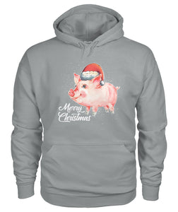 Merry christmas Pig Lovers - Men's and Women's t-shirt , Vneck, Hoodies - myfunfarm - clothing acceessories shoes for cow lovers, pig, horse, cat, sheep, dog, chicken, goat farmer