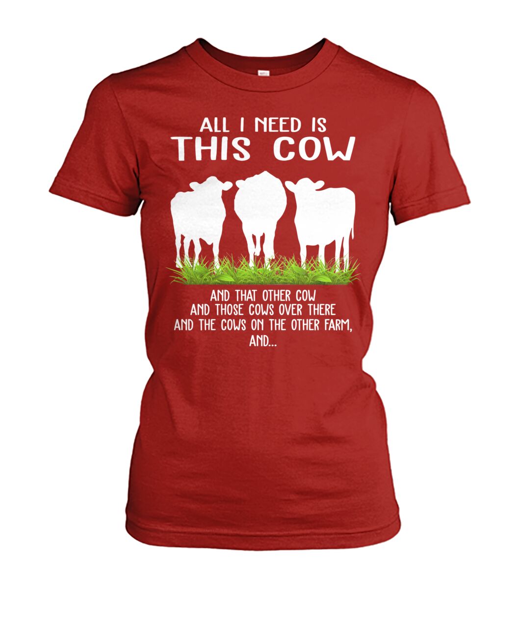 all i need this cow - Men's and Women's t-shirt , Vneck, Hoodies - myfunfarm - clothing acceessories shoes for cow lovers, pig, horse, cat, sheep, dog, chicken, goat farmer