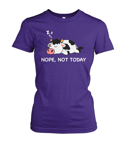 Nope not today - funny cow dessign  unisex  t-shirt , Hoodies - myfunfarm