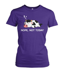 Nope not today - funny cow dessign  unisex  t-shirt , Hoodies