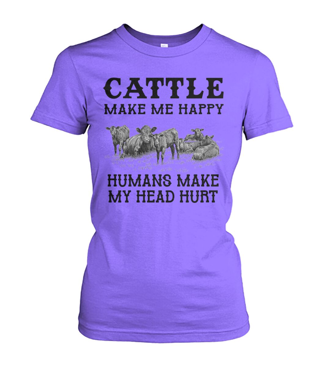 Cattle make me happy - unisex  t-shirt , Hoodies - myfunfarm