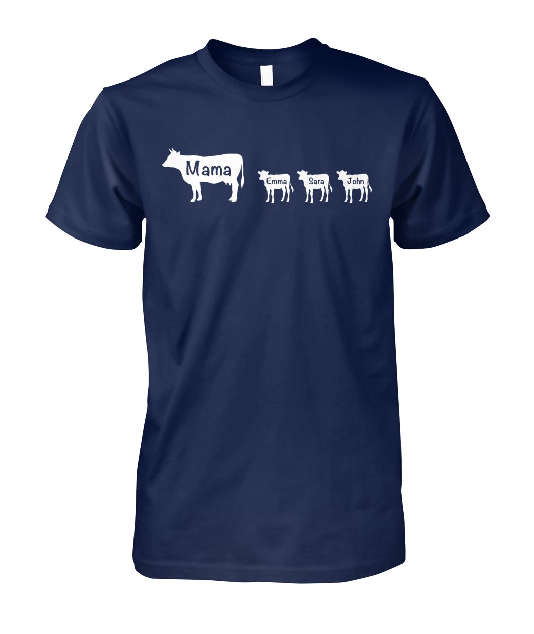 Custom name - Personalized Mama Cow unisex  t-shirt , Hoodies