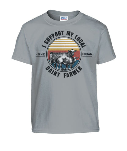 Mama's dairy farm - unisex  t-shirt , mama and kids