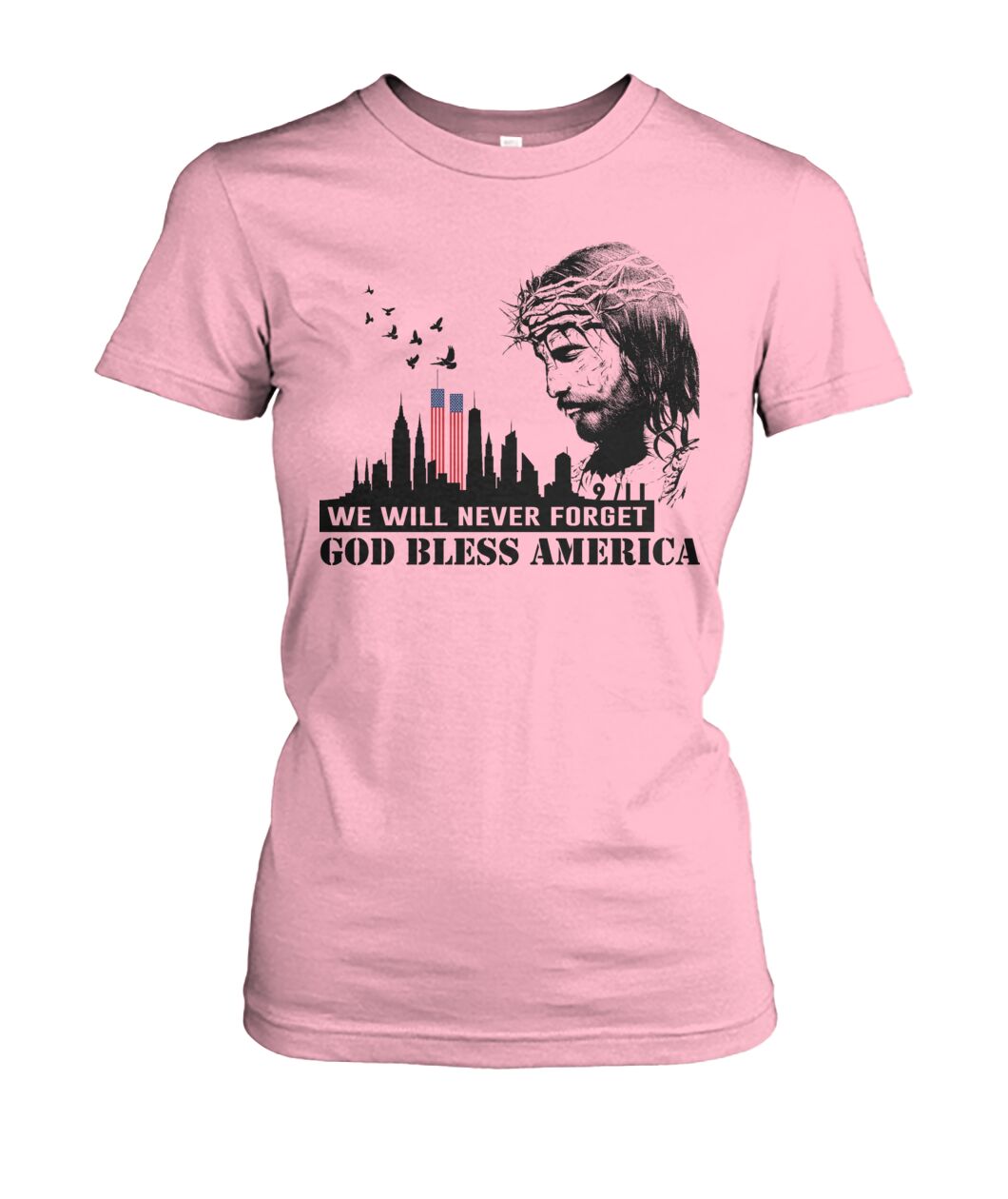 We will never forget 911 - God bless america  - unisex  t-shirt , Hoodies