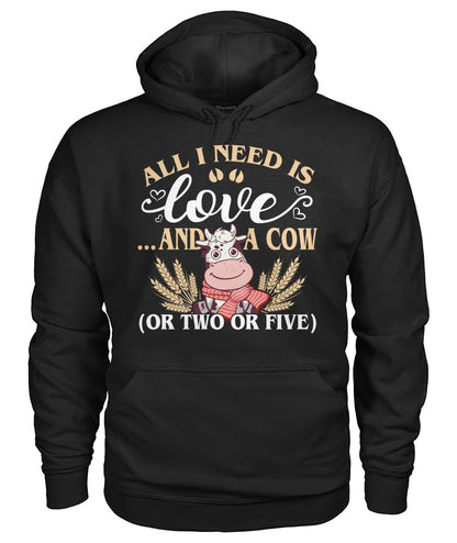 All i need i love and cows - Men's and Women's t-shirt , Vneck, Hoodies - myfunfarm - clothing acceessories shoes for cow lovers, pig, horse, cat, sheep, dog, chicken, goat farmer