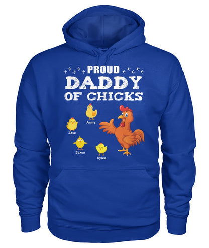 Proud daddy of chicks -  t-shirt, hoodies Gift for Father's day