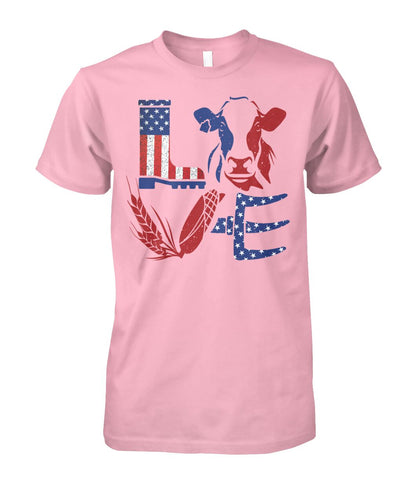 Love Cow USA  - design unisex  t-shirt , Hoodies